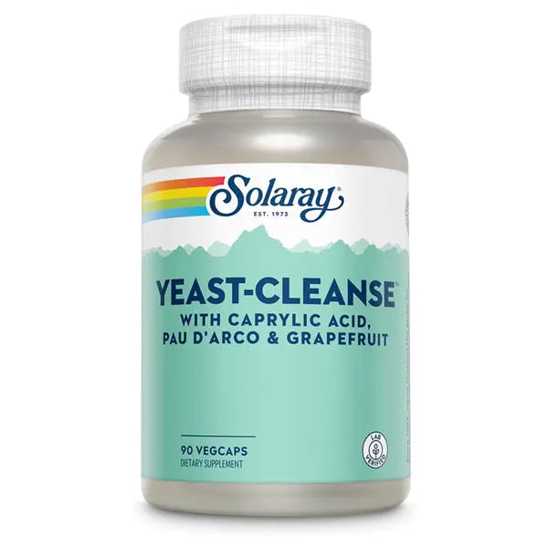 Solaray Yeast-Cleans with Caprylic Acid 90 VegCaps Solaray
